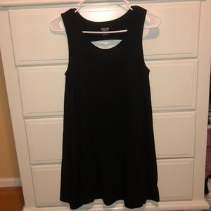 Black cutout shift dress